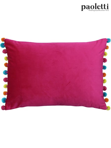 Riva Paoletti Hot Pink/Multi 35 x 50cm Fiesta Velvet Cushion (M21528) | £17