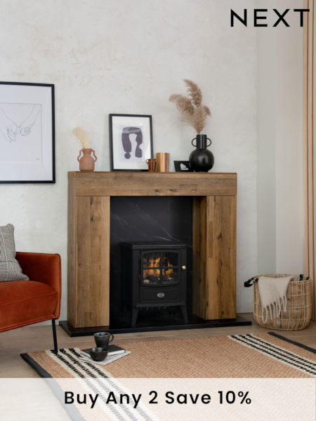 Dark Bronx Oak Effect Storage Fire Surround (M21997) | £350