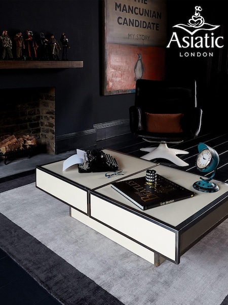 Asiatic Rugs Charcoal Grey Blade Border Rug (M22066) | £276 - £786