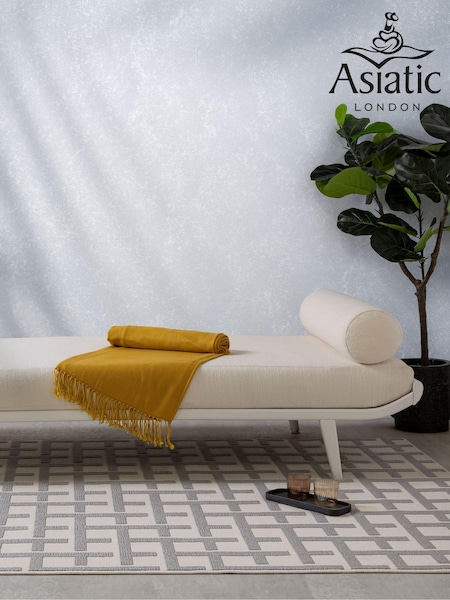 Asiatic Rugs White Indoor/Outdoor Antibes Grid Rug (M22132) | £29 - £139