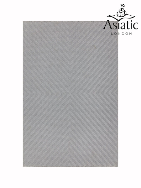 Asiatic Rugs Light Grey Indoor/Outdoor Antibes Arrow Rug (M22136) | £29 - £139