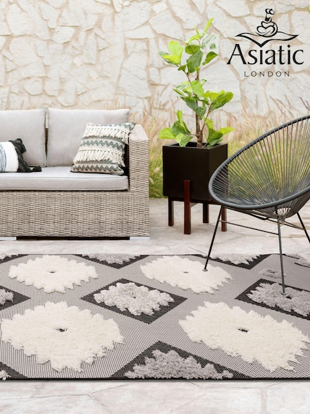 Asiatic Rugs Black Indoor/Outdoor Monty Rug (M22150) | £53 - £227