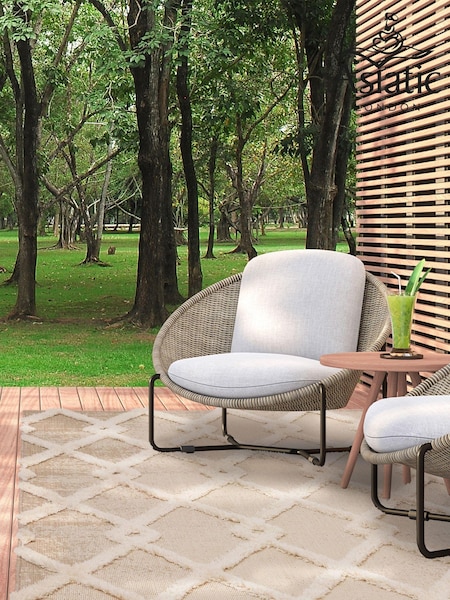 Asiatic Rugs Beige Indoor/Outdoor Monty Diamond Rug (M22156) | £53 - £255