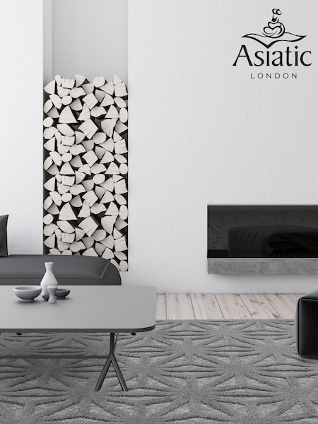 Asiatic Rugs Silver Indoor/Outdoor Salta Star Runner (M22159) | £29 - £139
