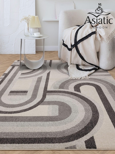 Asiatic Rugs Grey Nova Retro Rug (M22170) | £82 - £233