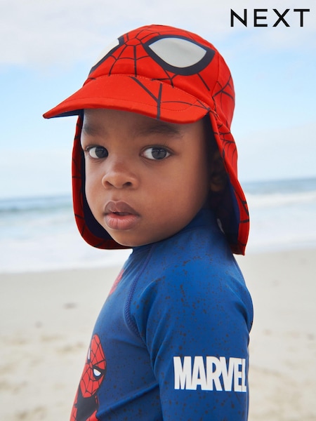 Spider-Man Red Legionnaire Swim Hat (3mths-10yrs) (M27766) | £10 - £12