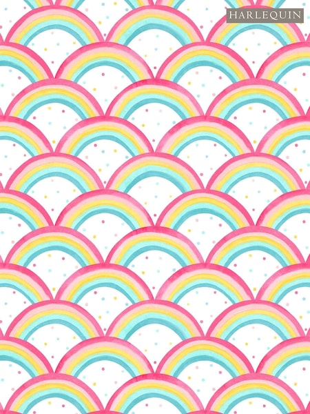 Harlequin Red Rainbow Brights Childrens 10.05M Wallpaper (M27813) | £50
