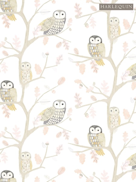 Harlequin Natural Little Owls Children's 10.05M Wallpaper (M27825) | £56