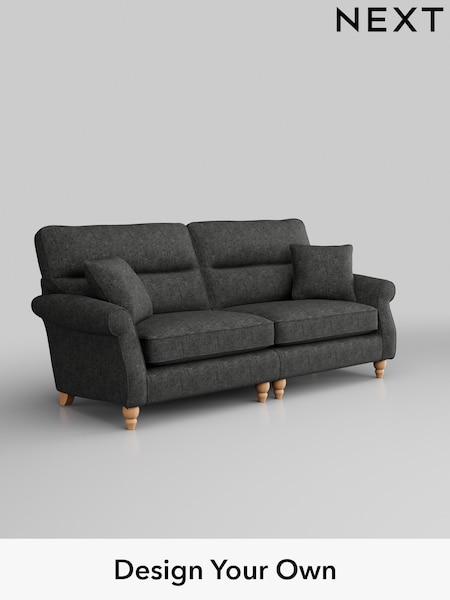 Boucle Weave Easy Clean/Charcoal Grey Ashford Highback (M27966) | £1,425