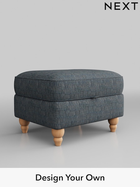 Boucle Weave Easy Clean/Dark Blue Ashford Highback (M27967) | £450