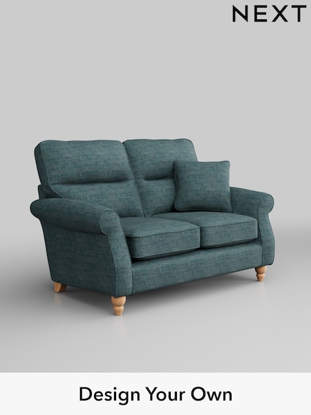 Boucle Weave Easy Clean/Dark Teal Green Ashford Highback (M27970) | £1,125