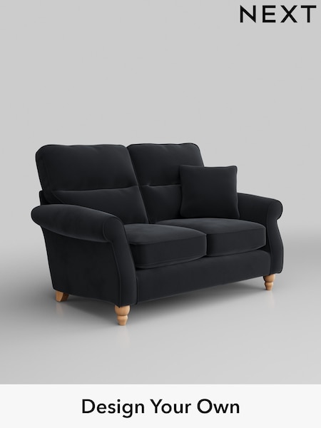 Plush Velvet Easy Clean/Charcoal Grey Ashford Highback (M28010) | £1,225