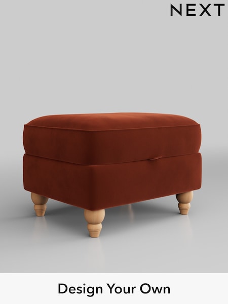 Plush Velvet Easy Clean/Ginger Orange Ashford Highback (M28011) | £499