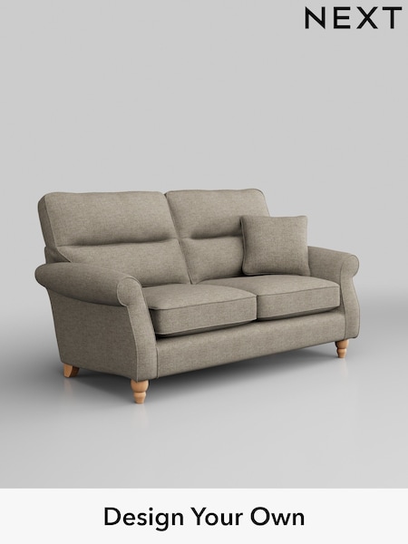 Woven Chenille Easy Clean/Mid Natural Ashford Highback (M28047) | £1,325