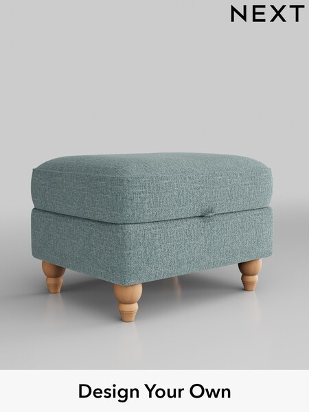 Chunky Chenille/Light Teal Green Ashford Highback (M28049) | £499