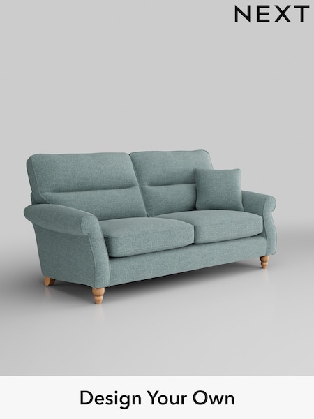 Chunky Chenille/Light Teal Green Ashford Highback (M28049) | £1,425