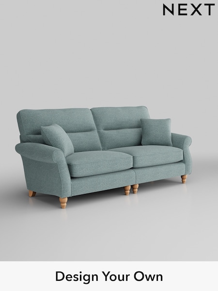 Chunky Chenille/Light Teal Green Ashford Highback (M28049) | £1,525
