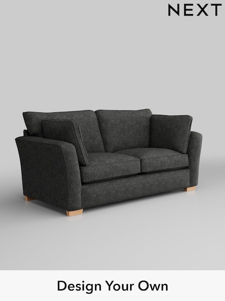 Boucle Weave Easy Clean/Charcoal Grey Heath Highback (M29021) | £1,125