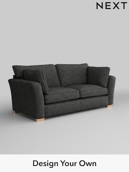 Boucle Weave Easy Clean/Charcoal Grey Heath Highback (M29021) | £1,225