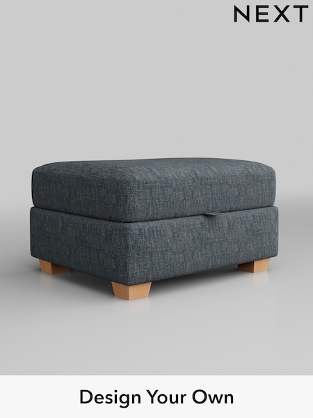 Boucle Weave Easy Clean/Dark Blue Heath Highback (M29022) | £425