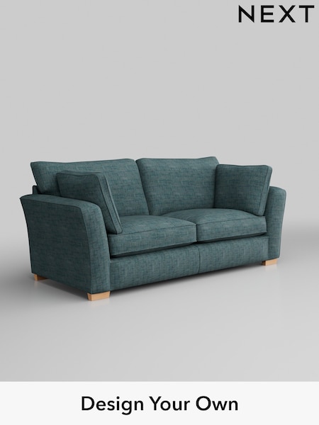 Boucle Weave Easy Clean/Dark Teal Green Heath Highback (M29025) | £1,225
