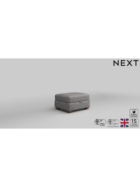 Chunky Boucle Easy Clean/Light Grey Heath Highback (M29034) | £475
