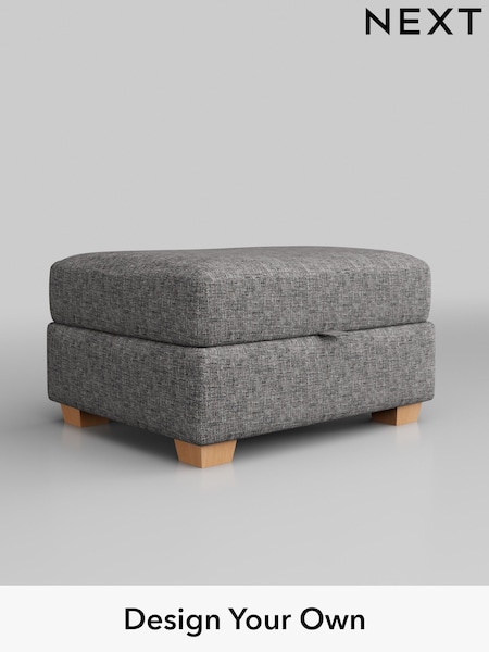 Chunky Boucle Easy Clean/Light Grey Heath Highback (M29034) | £475