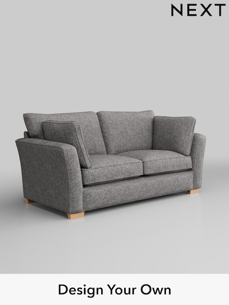 Chunky Boucle Easy Clean/Light Grey Heath Highback (M29034) | £1,225