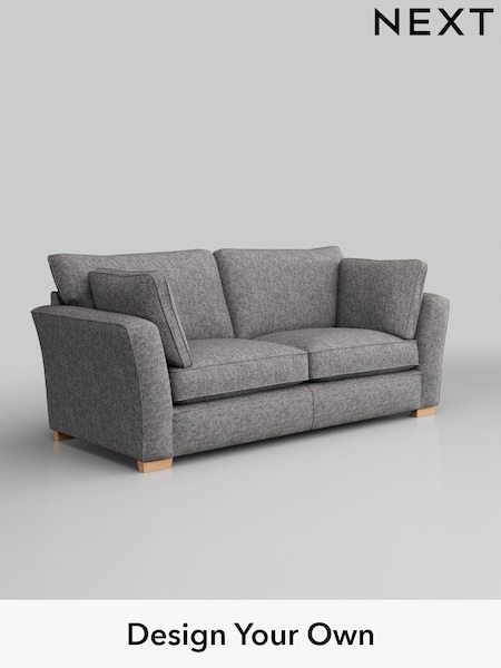 Chunky Boucle Easy Clean/Light Grey Heath Highback (M29034) | £1,325