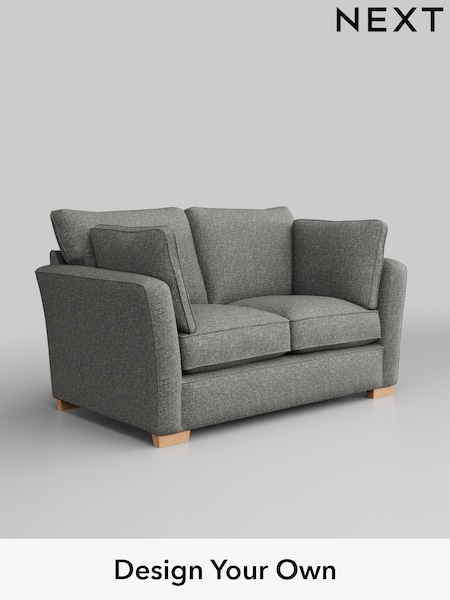 Chunky Boucle Easy Clean/Mid Grey Heath Highback (M29035) | £1,025