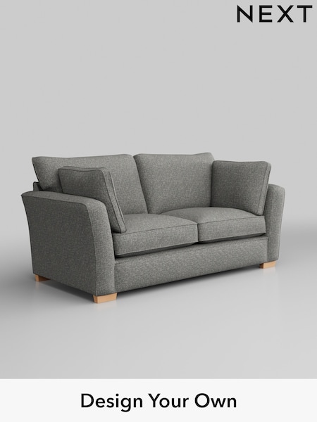 Chunky Boucle Easy Clean/Mid Grey Heath Highback (M29035) | £1,225