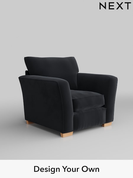 Plush Velvet Easy Clean/Charcoal Grey Heath Highback (M29064) | £750