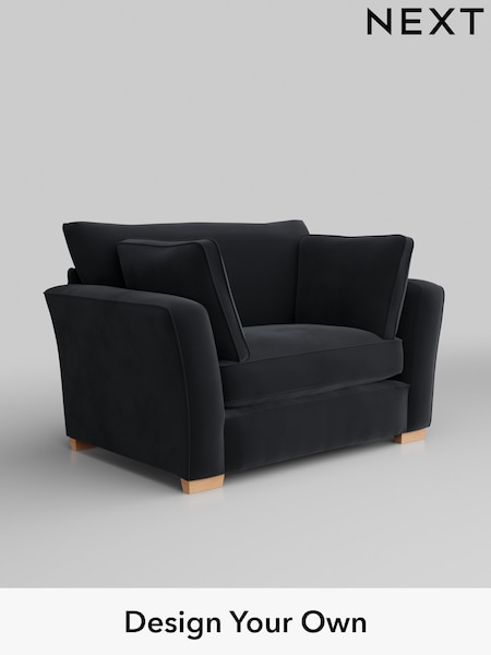Plush Velvet Easy Clean/Charcoal Grey Heath Highback (M29064) | £850