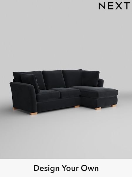 Plush Velvet Easy Clean/Charcoal Grey Heath Highback (M29064) | £1,899