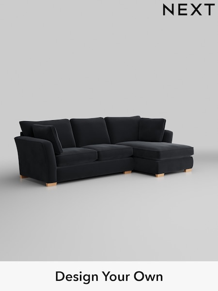 Plush Velvet Easy Clean/Charcoal Grey Heath Highback (M29064) | £2,099