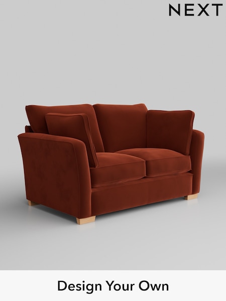 Plush Velvet Easy Clean/Ginger Orange Heath Highback (M29065) | £1,025