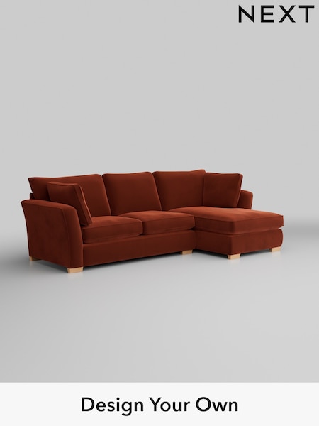 Plush Velvet Easy Clean/Ginger Orange Heath Highback (M29065) | £2,099