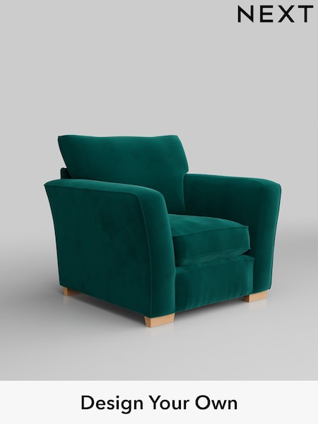 Plush Velvet Easy Clean/Juniper Green Heath Highback (M29066) | £750