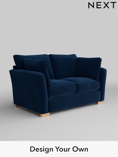 Plush Velvet Easy Clean/Navy Blue Heath Highback (M29068) | £1,025
