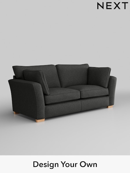 Tweedy Blend Easy Clean/Charcoal Grey Heath Highback (M29082) | £1,225