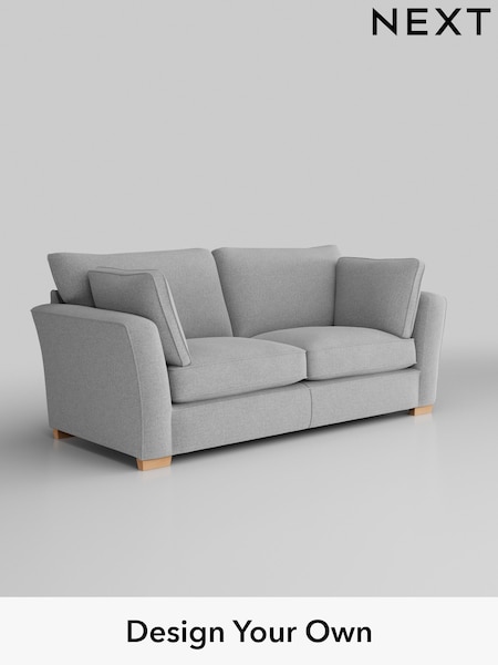 Tweedy Blend Easy Clean/Light Silver Grey Heath Highback (M29089) | £1,225
