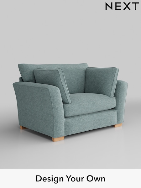 Chunky Chenille/Light Teal Green Heath Highback (M29102) | £850