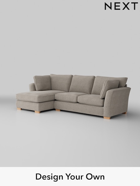 Chunky Boucle Easy Clean/Dove Heath Highback (M29239) | £2,099
