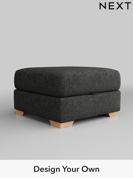 Boucle Weave Easy Clean/Charcoal Grey Houghton Deep Relaxed Sit (M29862) | £450