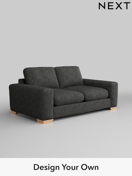 Boucle Weave Easy Clean/Charcoal Grey Houghton Deep Relaxed Sit (M29862) | £1,199