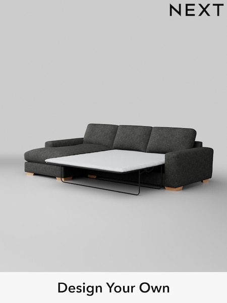Boucle Weave Easy Clean/Charcoal Grey Houghton Deep Relaxed Sit (M29862) | £2,675