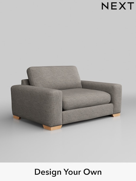 Boucle Weave Easy Clean/Light Dove Grey Houghton Deep Relaxed Sit (M29872) | £1,099