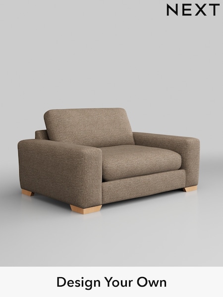 Chunky Boucle Easy Clean/Mid Natural Houghton Deep Relaxed Sit (M29893) | £1,225
