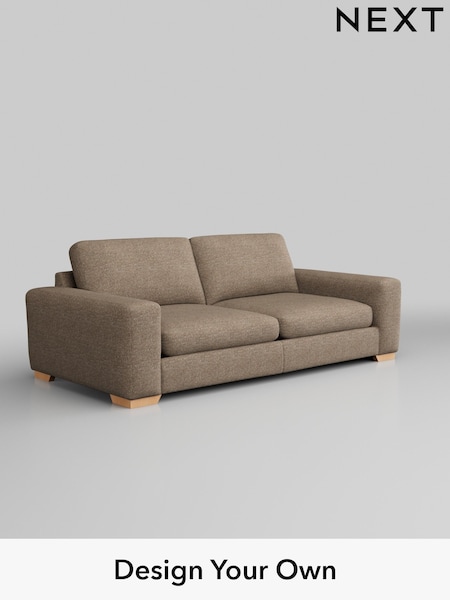 Chunky Boucle Easy Clean/Mid Natural Houghton Deep Sit (M29894) | £1,475