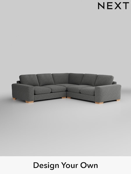 Chunky Chenille/Dark Grey Houghton Deep Relaxed Sit (M29895) | £2,825